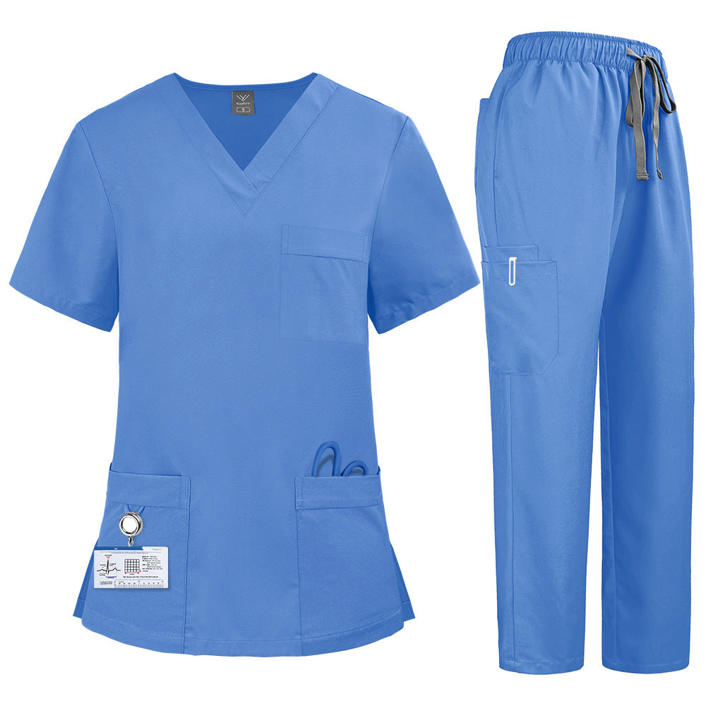 Premium All-Season Unisex Scrub Uniform – Sweat-Resistant, Polyester Workwear