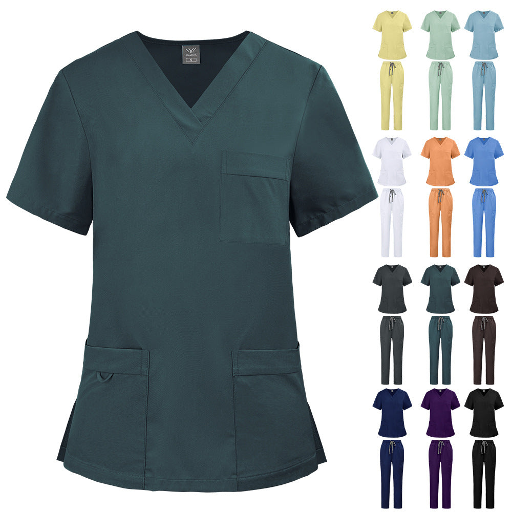 Premium All-Season Unisex Scrub Uniform – Sweat-Resistant, Polyester Workwear