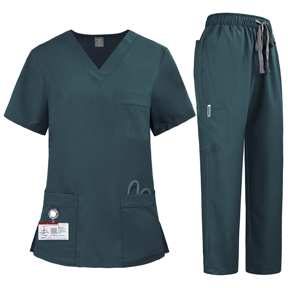 Premium All-Season Unisex Scrub Uniform – Sweat-Resistant, Polyester Workwear