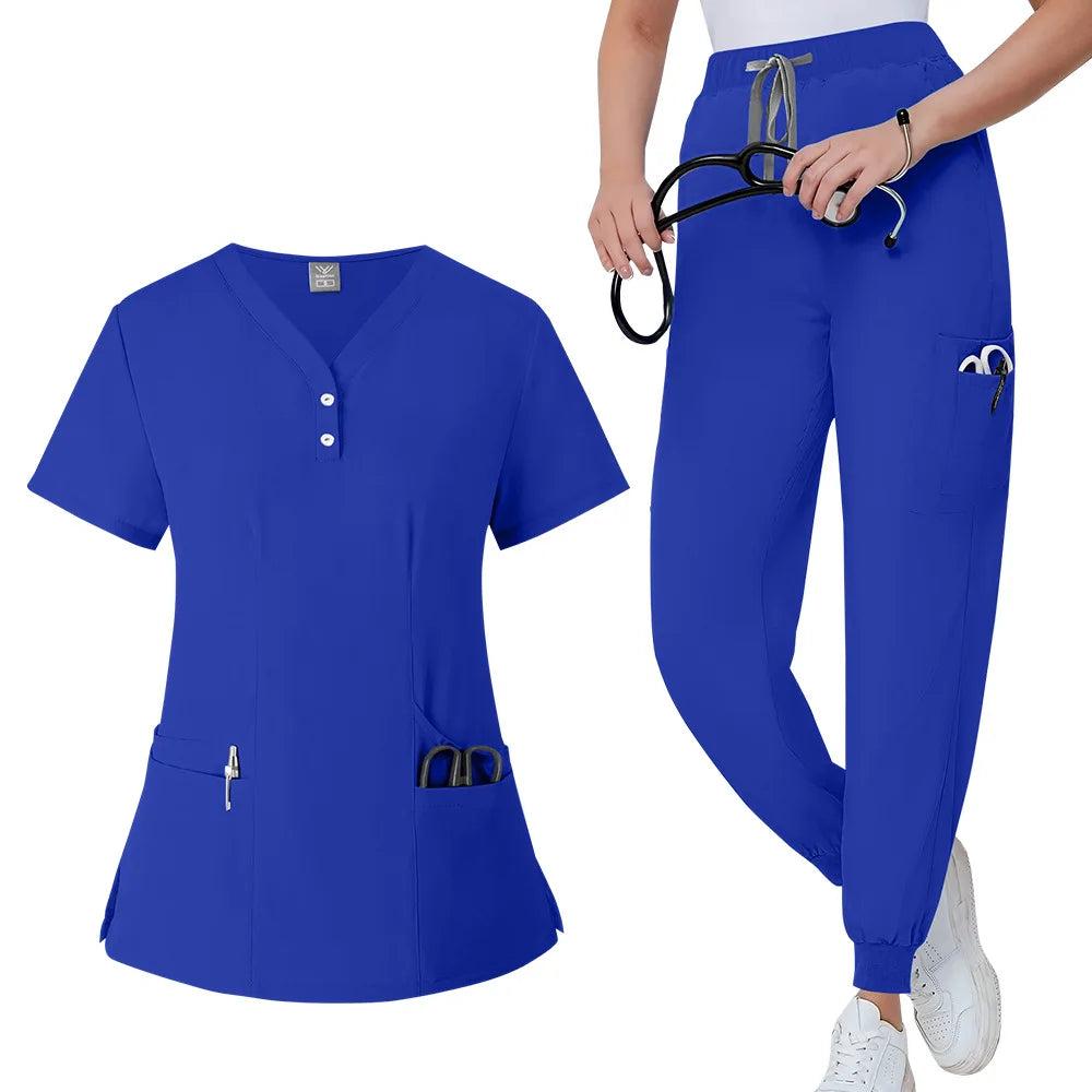 Unisex Stretchable Medical Scrub Set