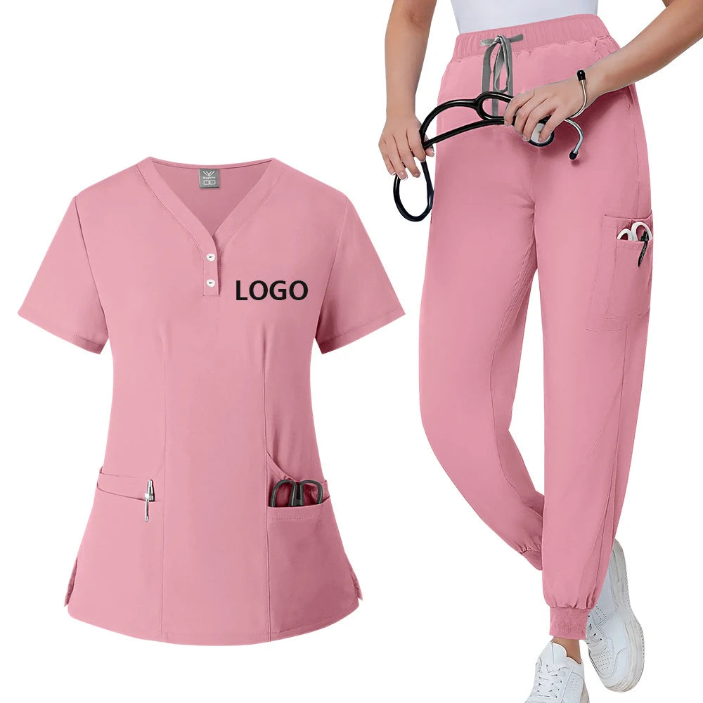 Unisex Stretchable Medical Scrub Set