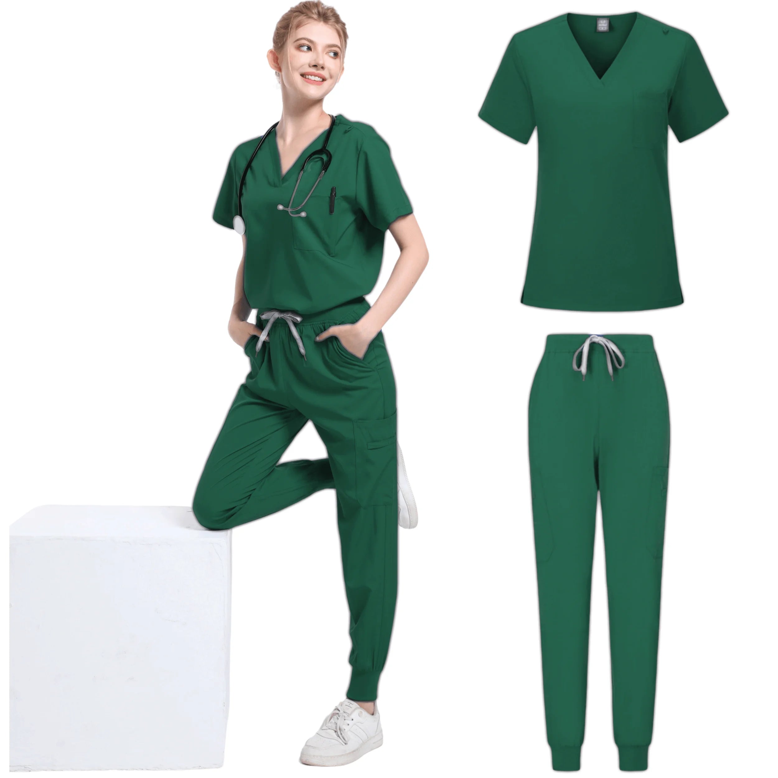 Women Premium Medical Scrub Set – Nurse & Doctor Workwear