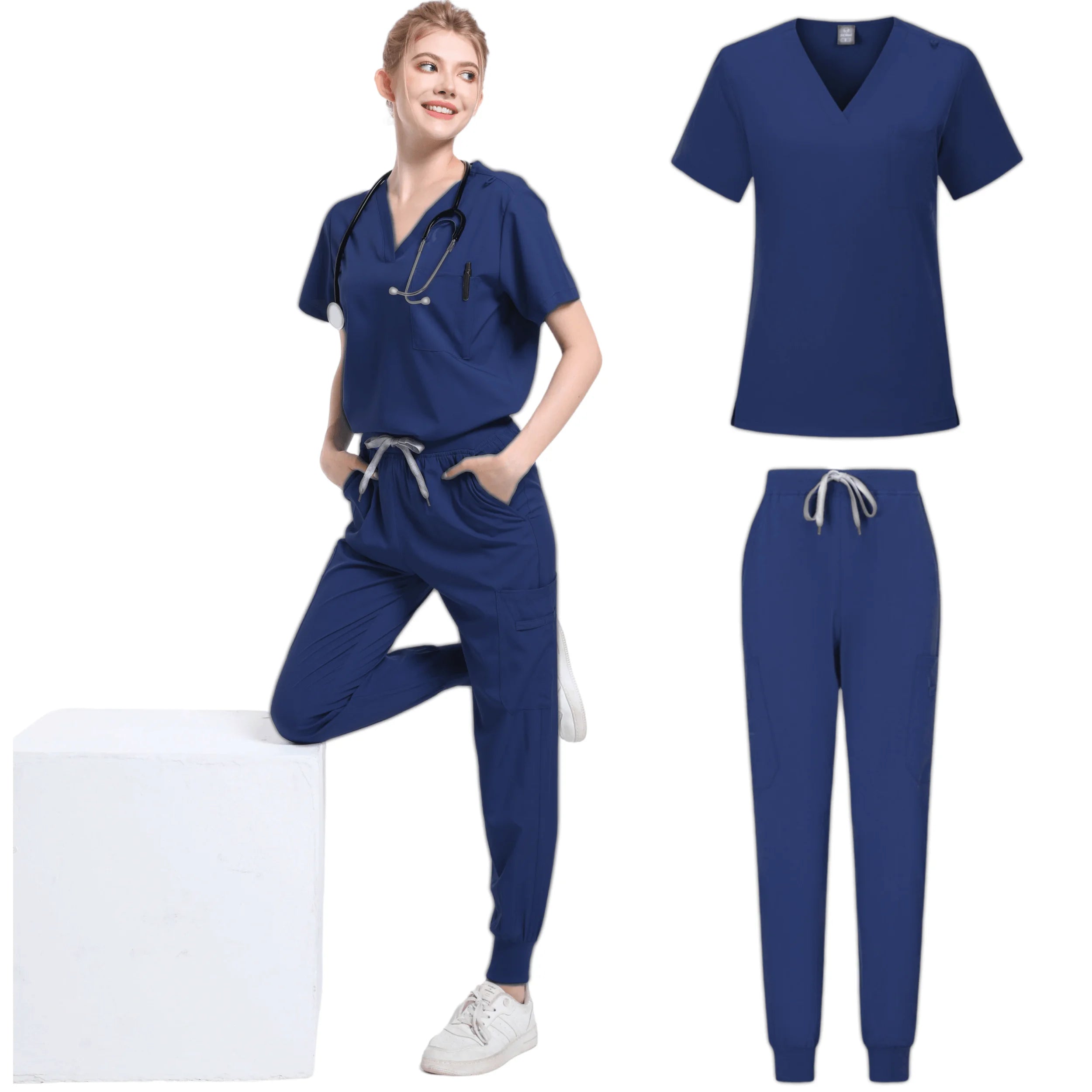 Women Premium Medical Scrub Set – Nurse & Doctor Workwear