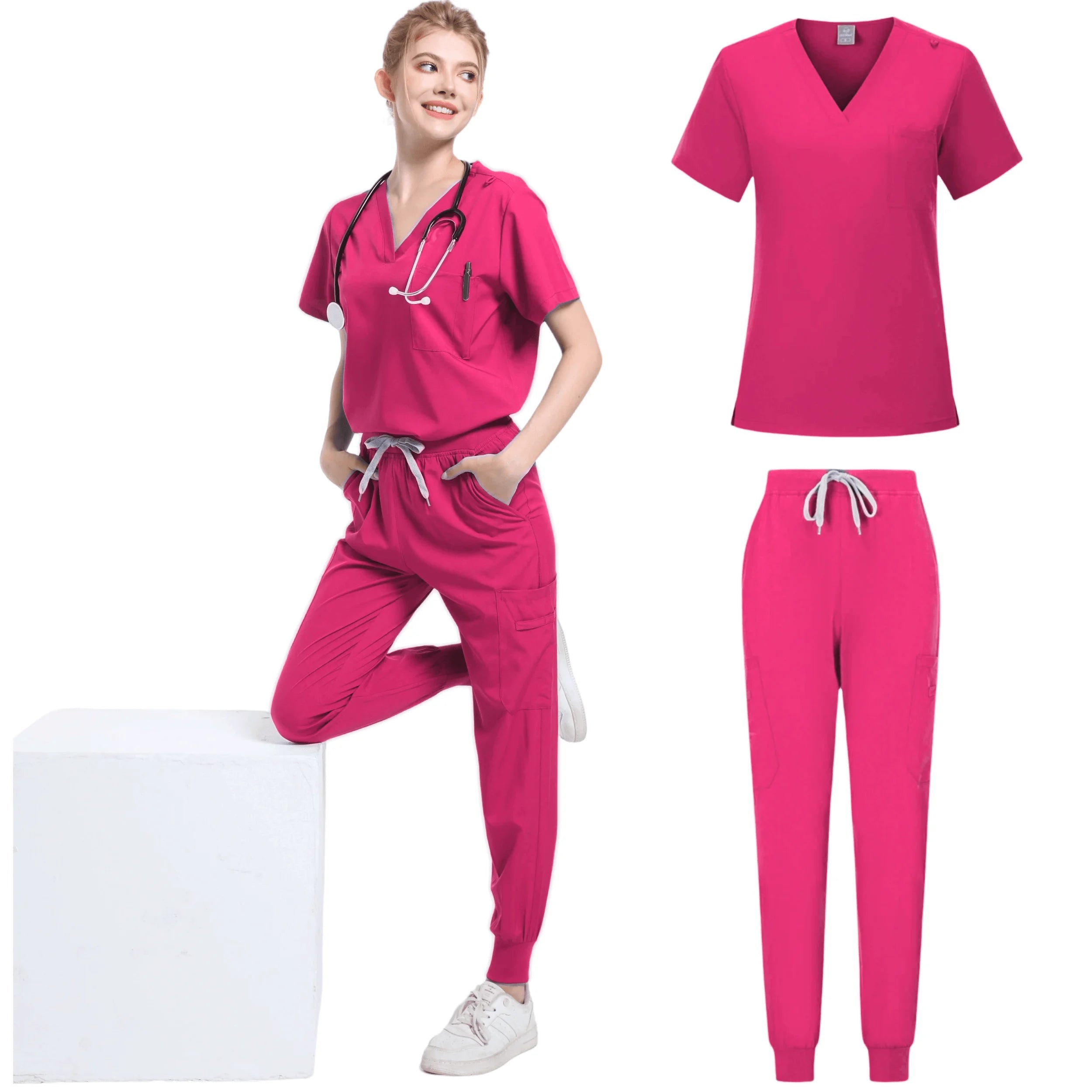 Women Premium Medical Scrub Set – Nurse & Doctor Workwear
