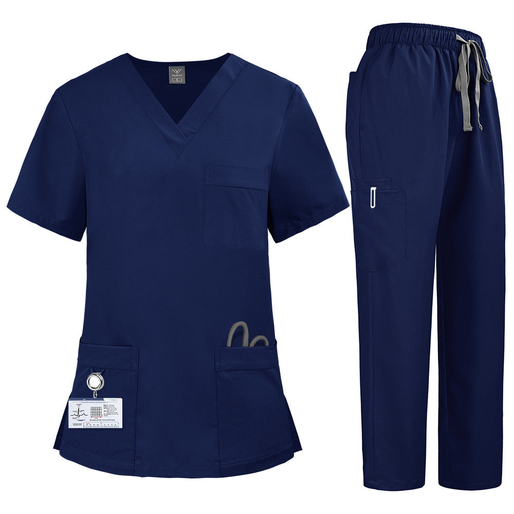 Premium All-Season Unisex Scrub Uniform – Sweat-Resistant, Polyester Workwear