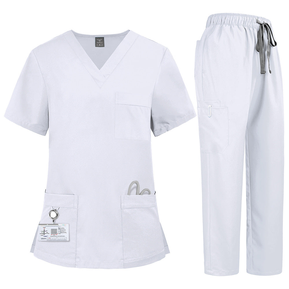 Premium All-Season Unisex Scrub Uniform – Sweat-Resistant, Polyester Workwear