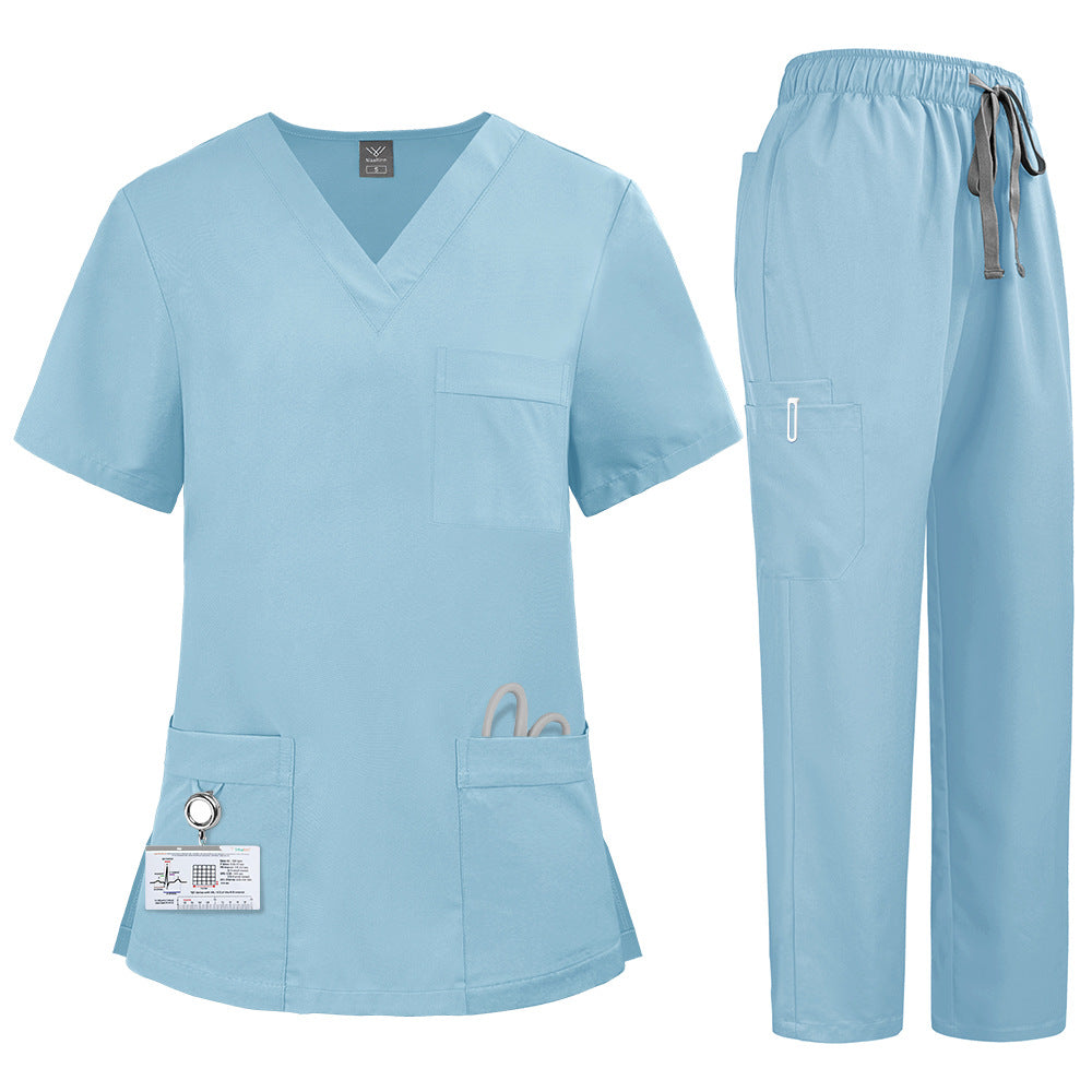 Premium All-Season Unisex Scrub Uniform – Sweat-Resistant, Polyester Workwear