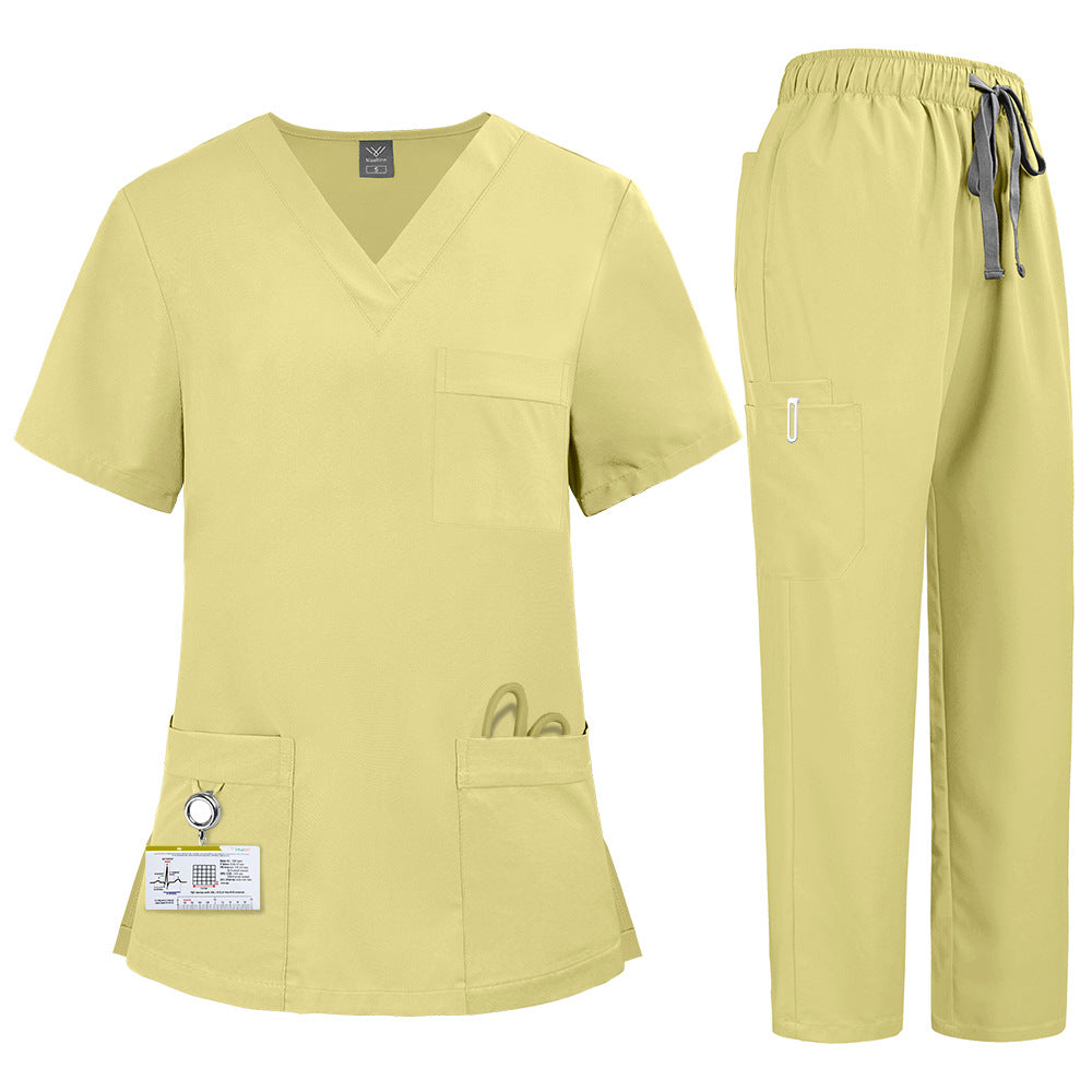 Premium All-Season Unisex Scrub Uniform – Sweat-Resistant, Polyester Workwear