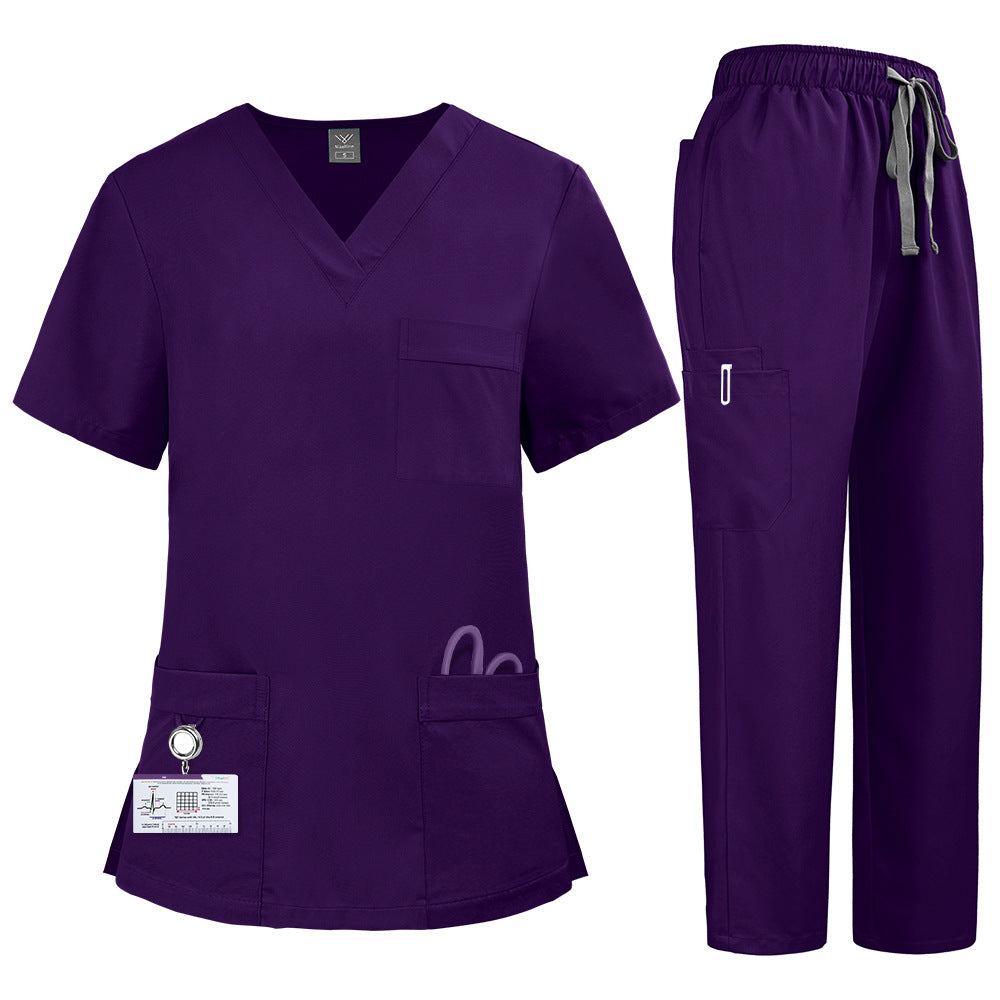 Premium All-Season Unisex Scrub Uniform – Sweat-Resistant, Polyester Workwear